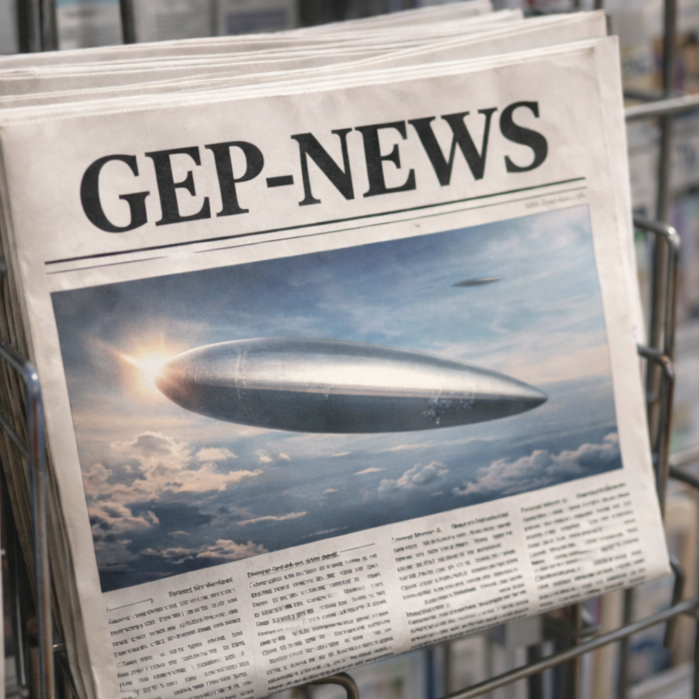 GEP-Blog öffnen Zeitung mit dem Titel "GEP-NEWS"